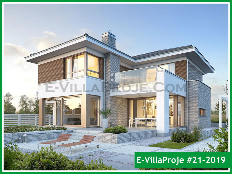 CVL-21-2019 • 287 m² 5+1 Dubleks Çelik Villa - Mimari Kat Planı ve Dış Cephe