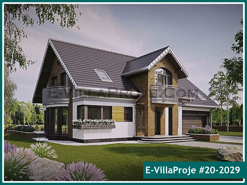 CVL-20-2029 • 290 m² 5+1 Dubleks Çelik Villa - Mimari Kat Planı ve Dış Cephe