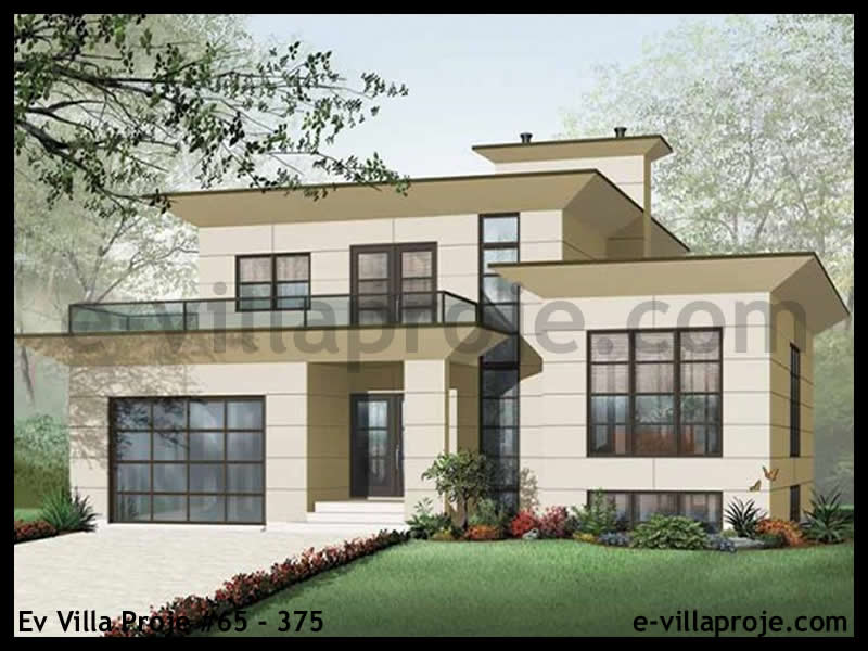 CVL-65-375 • 290 m² 5+1 Dubleks Çelik Villa - Mimari Kat Planı ve Dış Cephe