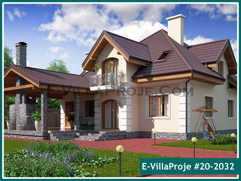 CVL-20-2032 • 292 m² 5+1 Dubleks Çelik Villa - Mimari Kat Planı ve Dış Cephe