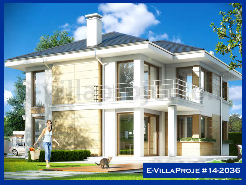 CVL-14-2036 • 295 m² 5+1 Dubleks Çelik Villa - Mimari Kat Planı ve Dış Cephe