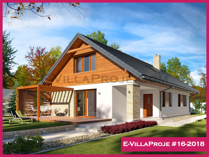 CVL-16-2018 • 300 m² 5+1 Dubleks Çelik Villa - Mimari Kat Planı ve Dış Cephe