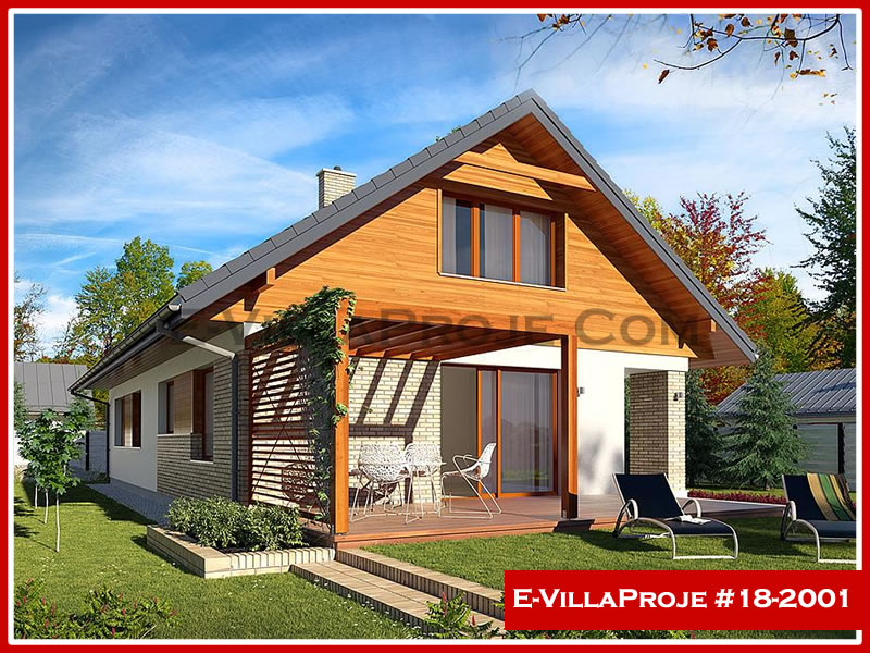 CVL-18-2001 • 305 m² 5+1 Dubleks Çelik Villa - Mimari Kat Planı ve Dış Cephe