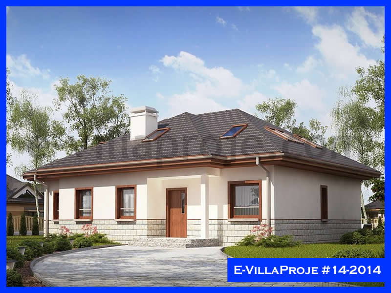 CVL-14-2014 • 309 m² 5+1 Dubleks Çelik Villa - Mimari Dış Cephe ve Kat Planı