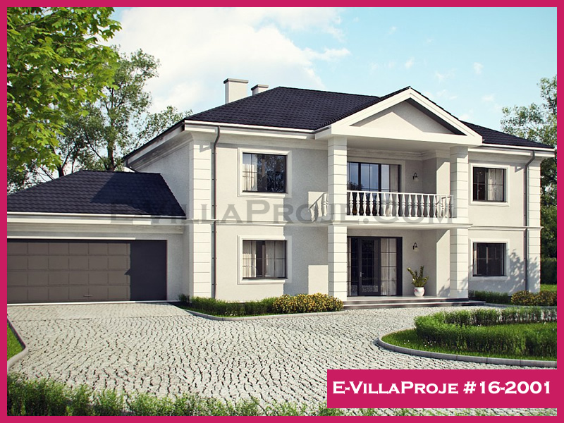 CVL-16-2001 • 310 m² 5+1 Dubleks Çelik Villa - Mimari Kat Planı ve Dış Cephe