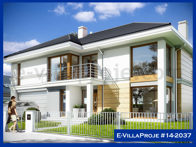 CVL-14-2037 • 311 m² 5+1 Dubleks Çelik Villa - Mimari Kat Planı ve Dış Cephe