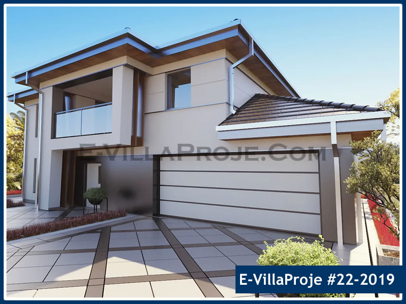CVL-22-2019 • 311 m² 5+1 Dubleks Çelik Villa - Mimari Kat Planı ve Dış Cephe