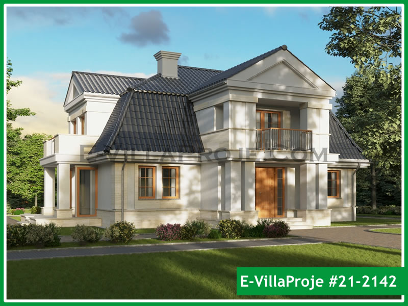 CVL-21-2142 • 314 m² 5+1 Dubleks Çelik Villa - Mimari Kat Planı ve Dış Cephe