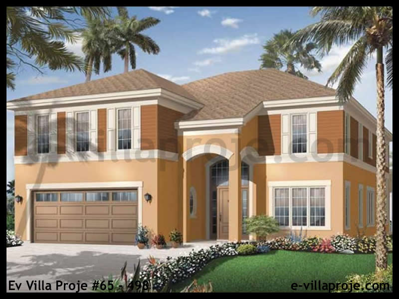 CVL-65-498 • 316 m² 5+1 Dubleks Çelik Villa - Mimari Kat Planı ve Dış Cephe