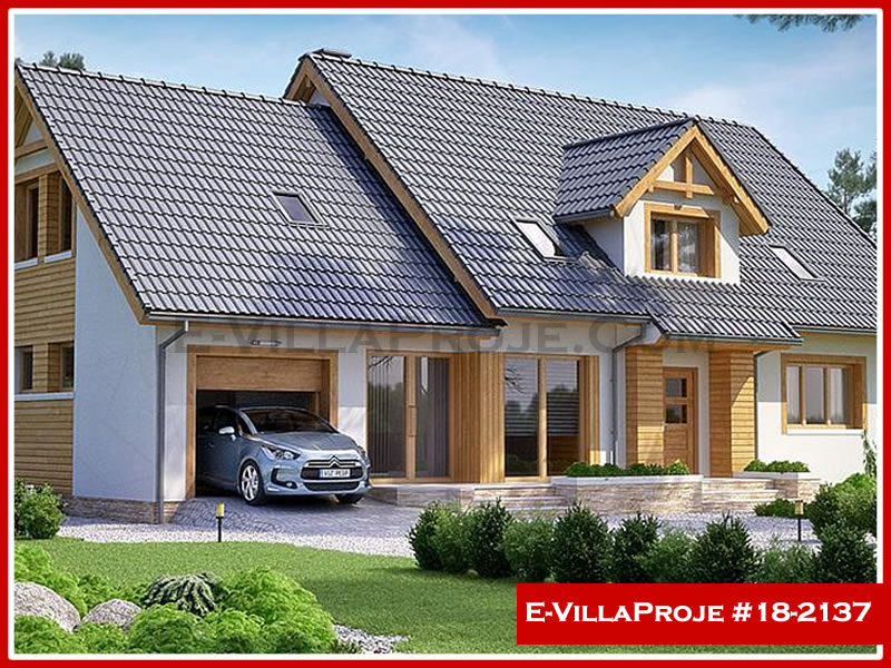 CVL-18-2137 • 319 m² 5+1 Dubleks Çelik Villa - Mimari Kat Planı ve Dış Cephe