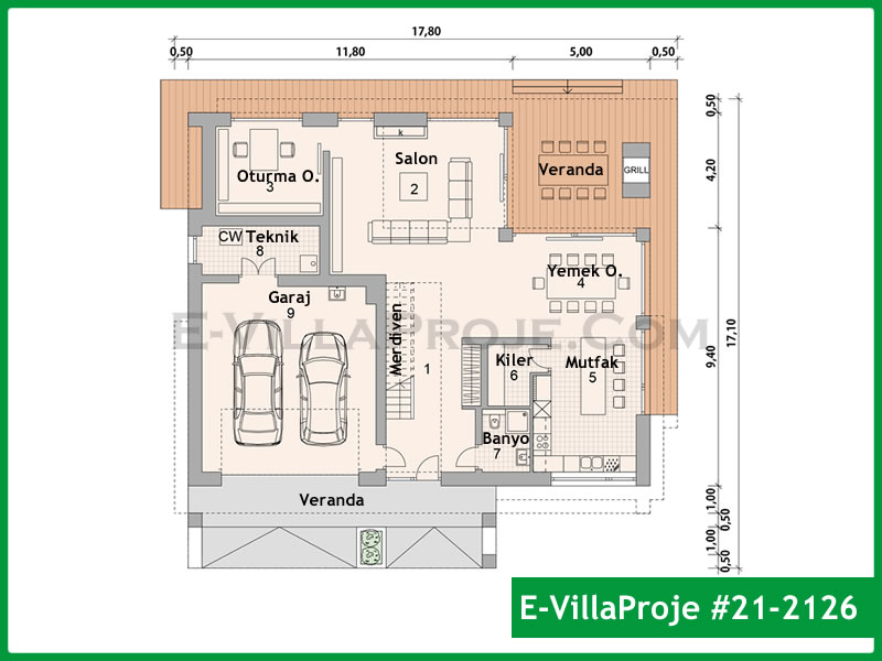CVL-21-2126 Kat Planı ve Görsel 2