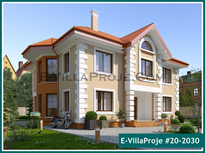 CVL-20-2030 • 335 m² 5+1 Dubleks Çelik Villa - Mimari Kat Planı ve Dış Cephe