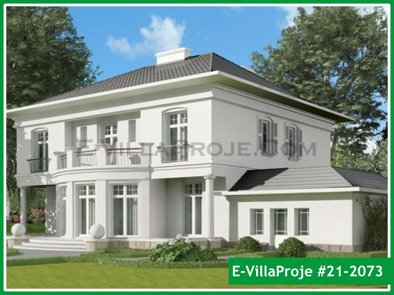 CVL-21-2073 • 338 m² 5+1 Dubleks Çelik Villa - Mimari Kat Planı ve Dış Cephe