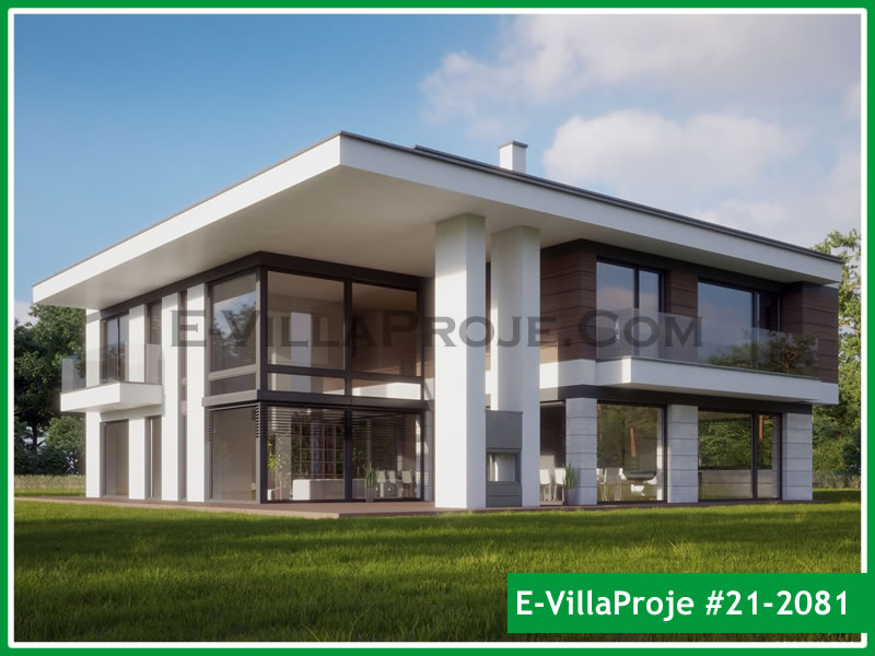CVL-21-2081 • 380 m² 5+1 Dubleks Çelik Villa - Mimari Kat Planı ve Dış Cephe