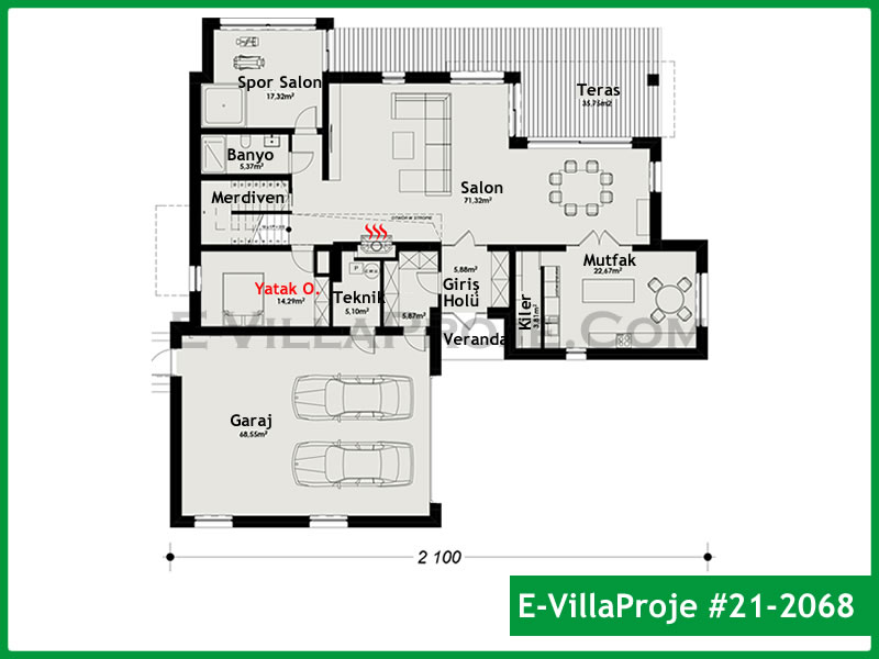 CVL-21-2068 Kat Planı ve Görsel 2