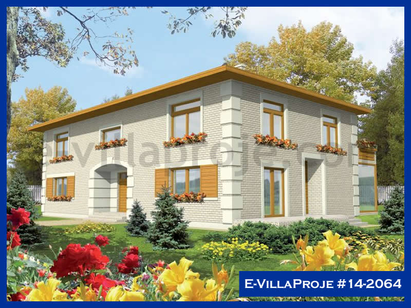 CVL-14-2064 • 390 m² 5+1 Dubleks Çelik Villa - Mimari Kat Planı ve Dış Cephe