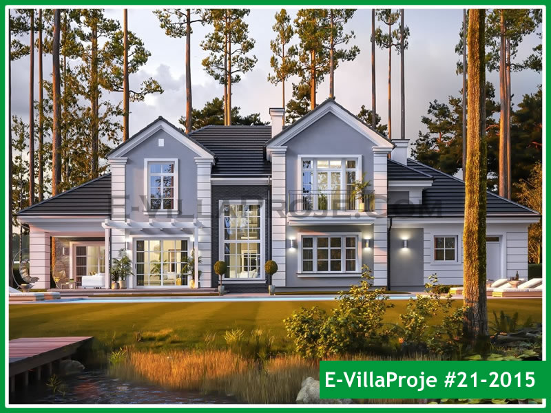 CVL-21-2015 • 393 m² 5+1 Dubleks Çelik Villa - Mimari Kat Planı ve Dış Cephe