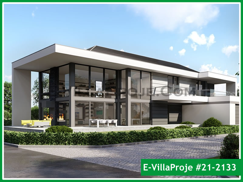CVL-21-2133 • 401 m² 5+1 Dubleks Çelik Villa - Mimari Kat Planı ve Dış Cephe