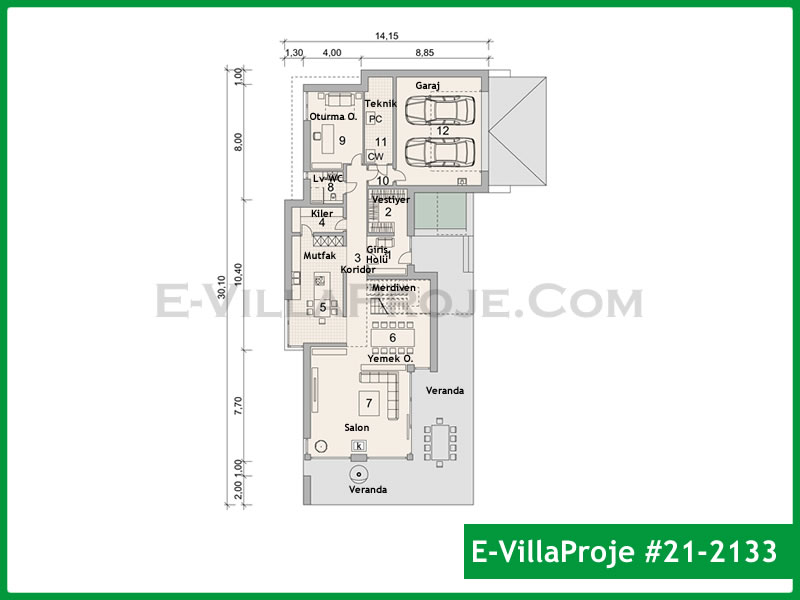 CVL-21-2133 Kat Planı ve Görsel 2