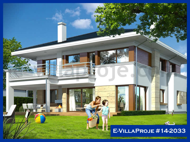CVL-14-2033 • 408 m² 5+1 Dubleks Çelik Villa - Mimari Kat Planı ve Dış Cephe
