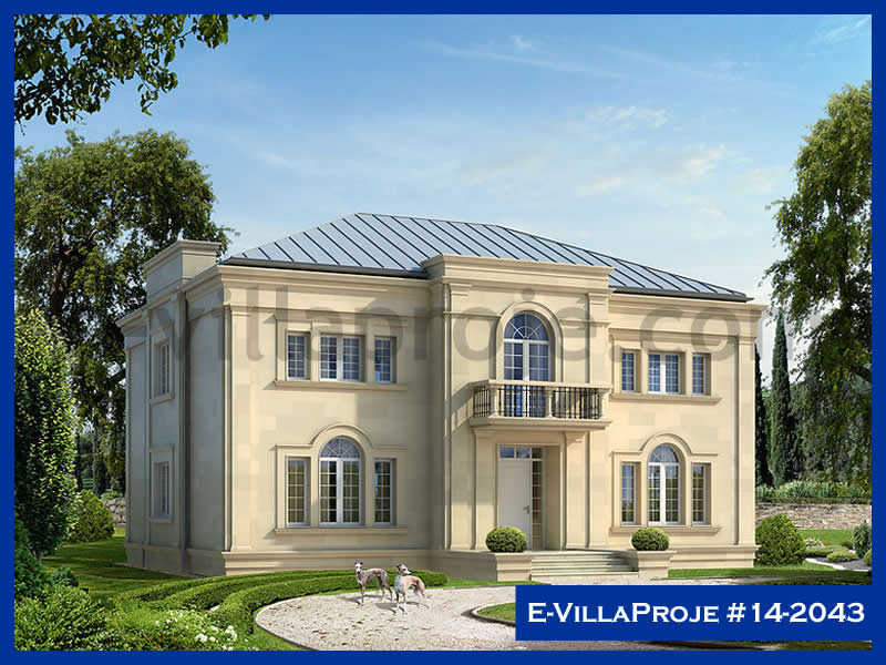 CVL-14-2043 • 414 m² 5+1 Dubleks Çelik Villa - Mimari Kat Planı ve Dış Cephe