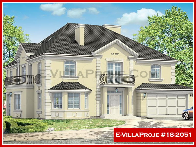 CVL-18-2051 • 421 m² 5+1 Dubleks Çelik Villa - Mimari Kat Planı ve Dış Cephe
