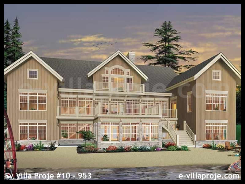 CVL-10-953 • 813 m² 5+1 Tripleks Çelik Villa - Mimari Kat Planı ve Dış Cephe