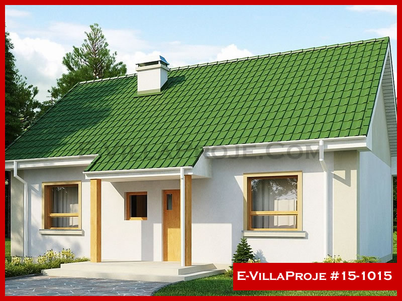 CVL-15-1015 • 88 m² 2+1 Tek Katlı Çelik Villa - Mimari Kat Planı ve Dış Cephe