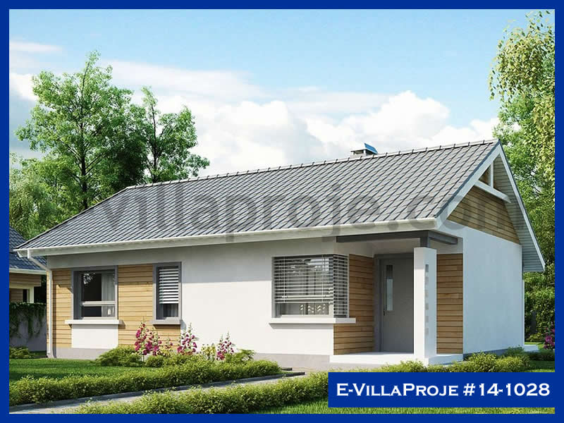 CVL-14-1028 • 89 m² 2+1 Tek Katlı Çelik Villa - Mimari Kat Planı ve Dış Cephe