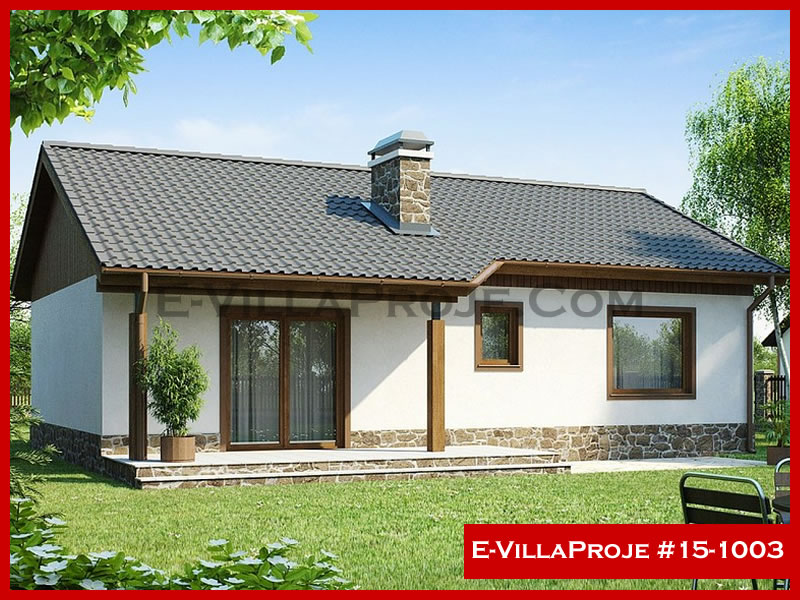 CVL-15-1003 • 92 m² 2+1 Tek Katlı Çelik Villa - Mimari Kat Planı ve Dış Cephe