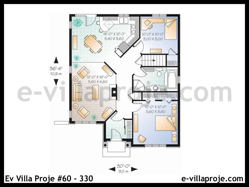 CVL-60-330 Kat Planı ve Görsel 2