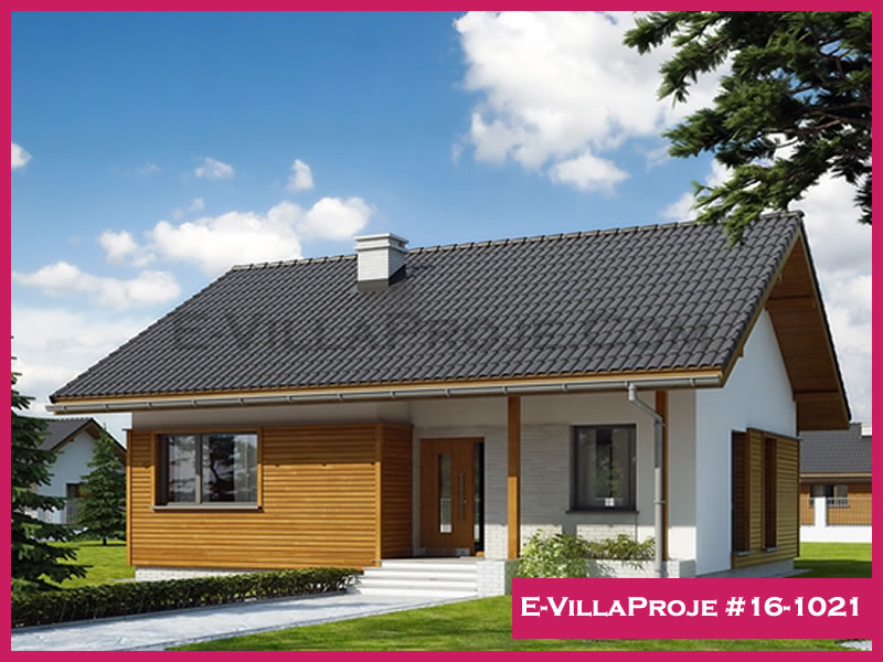 CVL-16-1021 • 93 m² 2+1 Tek Katlı Çelik Villa - Mimari Kat Planı ve Dış Cephe