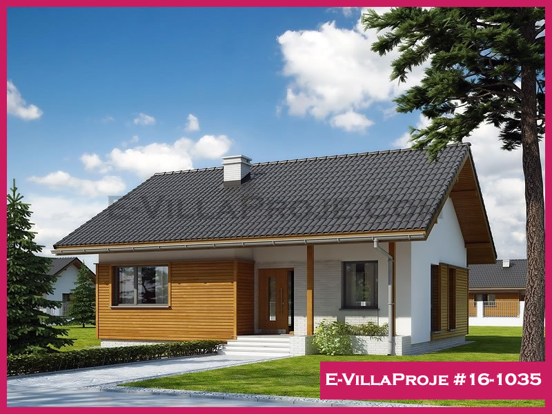 CVL-16-1035 • 93 m² 2+1 Tek Katlı Çelik Villa - Mimari Kat Planı ve Dış Cephe