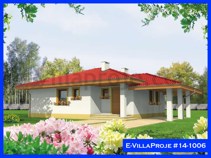 CVL-14-1006 • 94 m² 2+1 Tek Katlı Çelik Villa - Mimari Kat Planı ve Dış Cephe