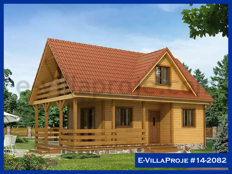 CVL-14-2082 • 95 m² 2+1 Dubleks Çelik Villa - Mimari Kat Planı ve Dış Cephe