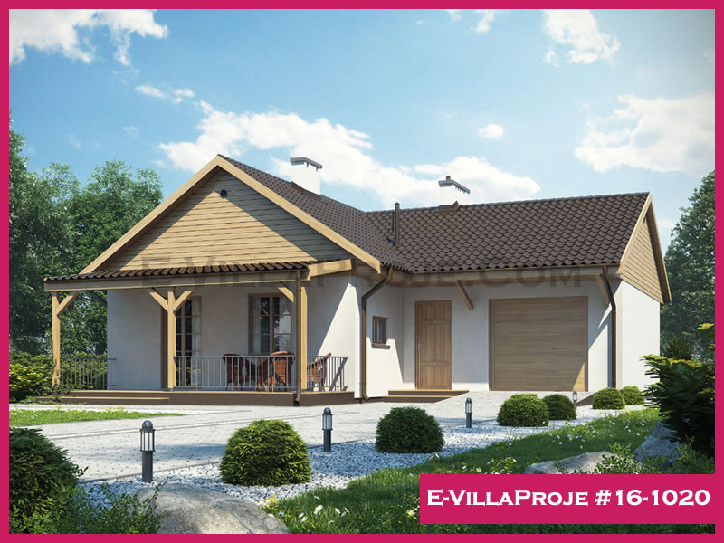 CVL-16-1020 • 95 m² 2+1 Tek Katlı Çelik Villa - Mimari Kat Planı ve Dış Cephe