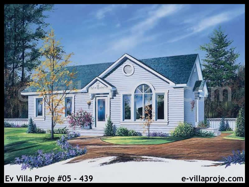 CVL-05-439 • 96 m² 2+1 Tek Katlı Çelik Villa - Mimari Kat Planı ve Dış Cephe