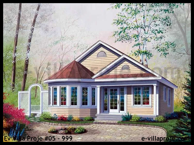 CVL-05-999 • 96 m² 2+1 Tek Katlı Çelik Villa - Mimari Kat Planı ve Dış Cephe