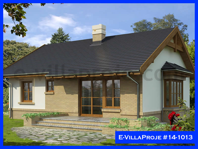 CVL-14-1013 • 96 m² 2+1 Tek Katlı Çelik Villa - Mimari Kat Planı ve Dış Cephe