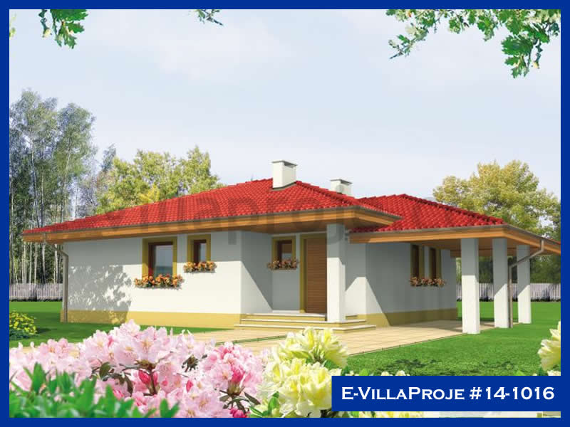CVL-14-1016 • 96 m² 2+1 Tek Katlı Çelik Villa - Mimari Kat Planı ve Dış Cephe