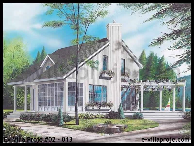 CVL-02-013 • 97 m² 2+1 Dubleks Çelik Villa - Mimari Kat Planı ve Dış Cephe