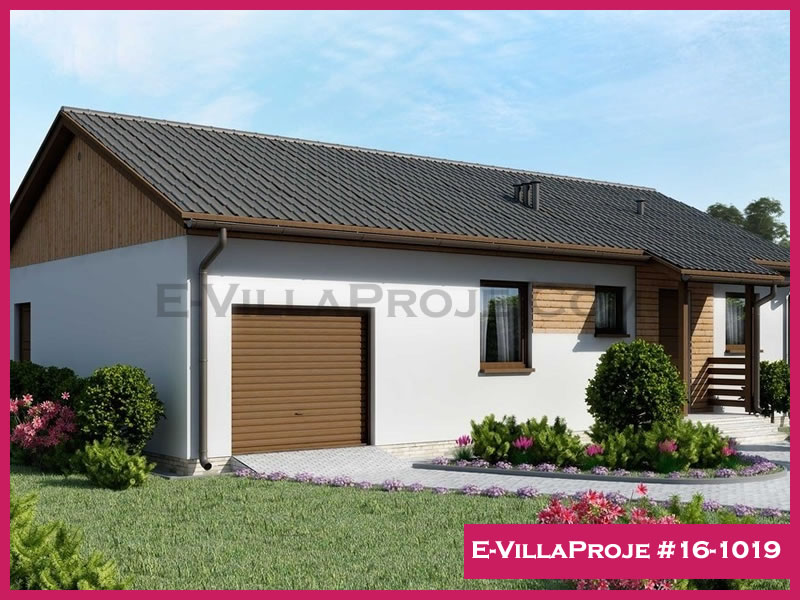 CVL-16-1019 • 97 m² 2+1 Tek Katlı Çelik Villa - Mimari Kat Planı ve Dış Cephe