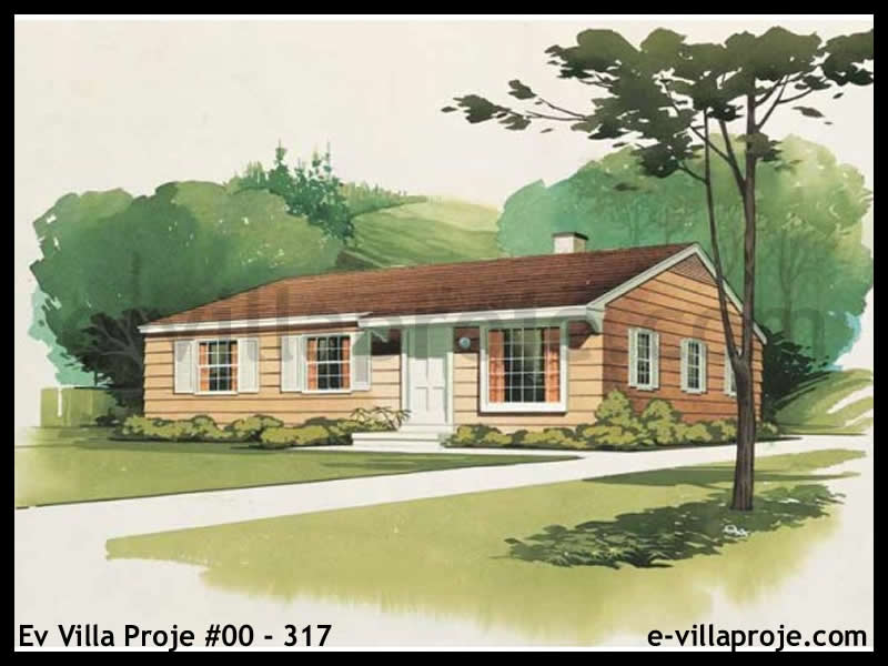 CVL-00-317 • 98 m² 2+1 Tek Katlı Çelik Villa - Mimari Kat Planı ve Dış Cephe