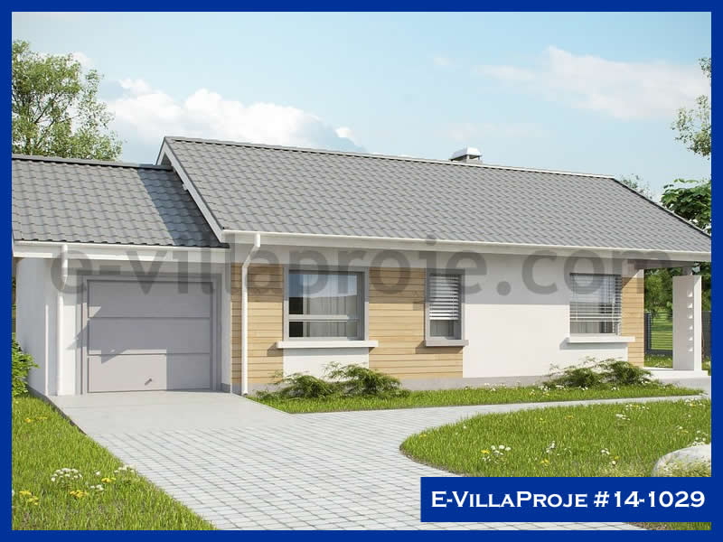 CVL-14-1029 • 98 m² 2+1 Tek Katlı Çelik Villa - Mimari Kat Planı ve Dış Cephe