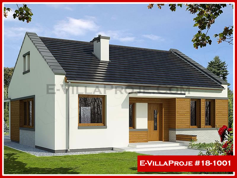 CVL-18-1001 • 99 m² 2+1 Tek Katlı Çelik Villa - Mimari Kat Planı ve Dış Cephe