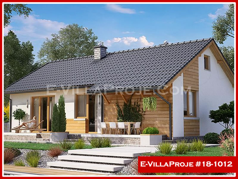 CVL-18-1012 • 99 m² 2+1 Tek Katlı Çelik Villa - Mimari Kat Planı ve Dış Cephe